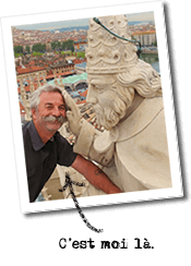 Jean-Luc Chavent en haut de la cathédrale Saint-Jean