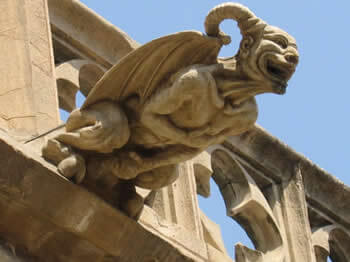 Gargouille de la cathédrale Saint-Jean à Lyon